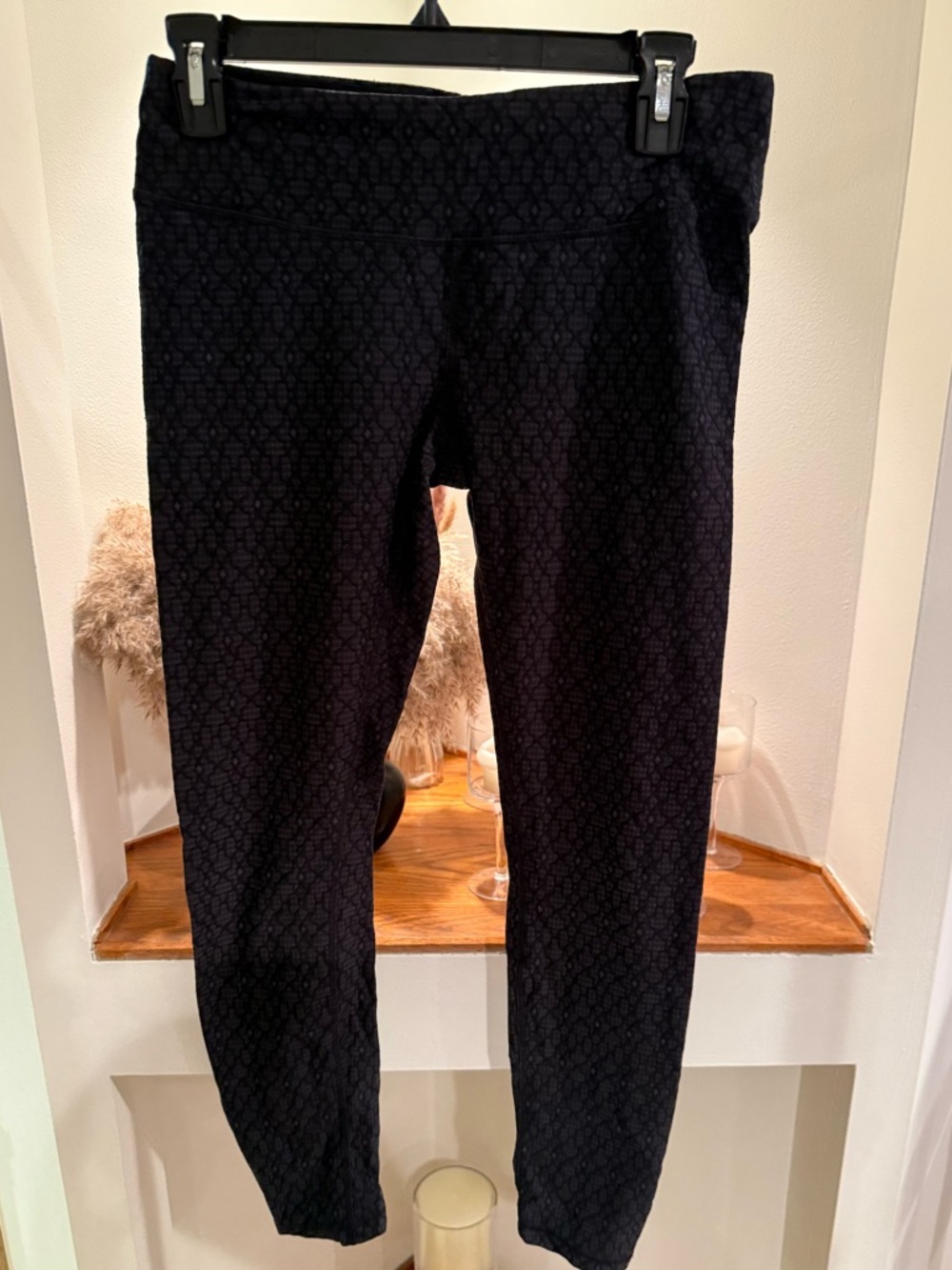 Prana Black Textured Leggings